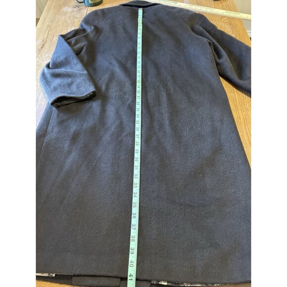 Alorna‎ by Forstmann Long Brown Wool Coat Button Up Made In USA Petite Measured - Picture 16 of 16